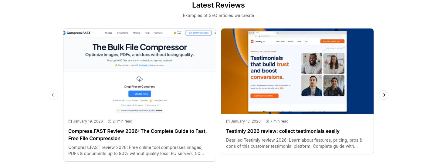 tinylaunchpad.com Reviews section