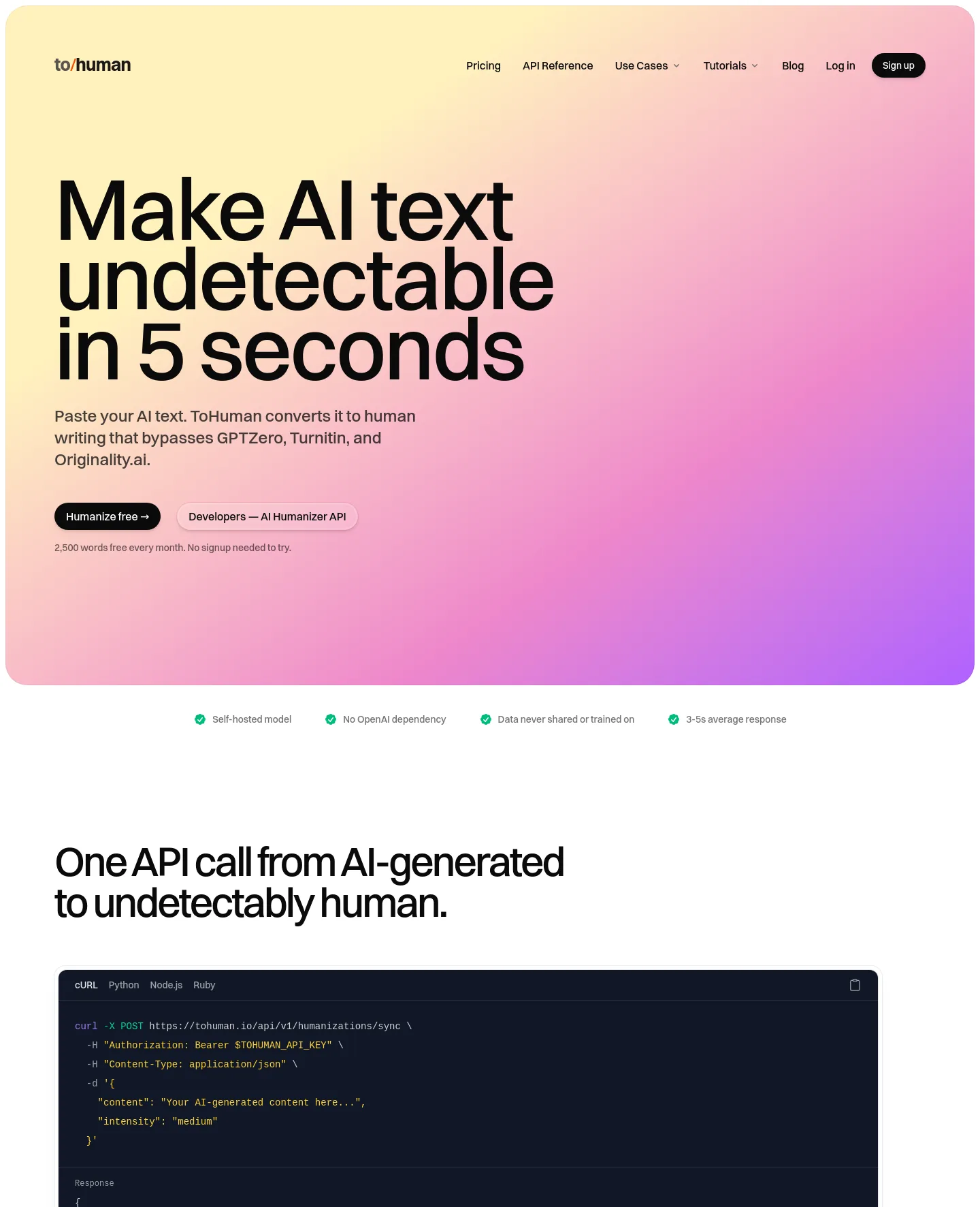 tohuman.io — The Objection-Handler