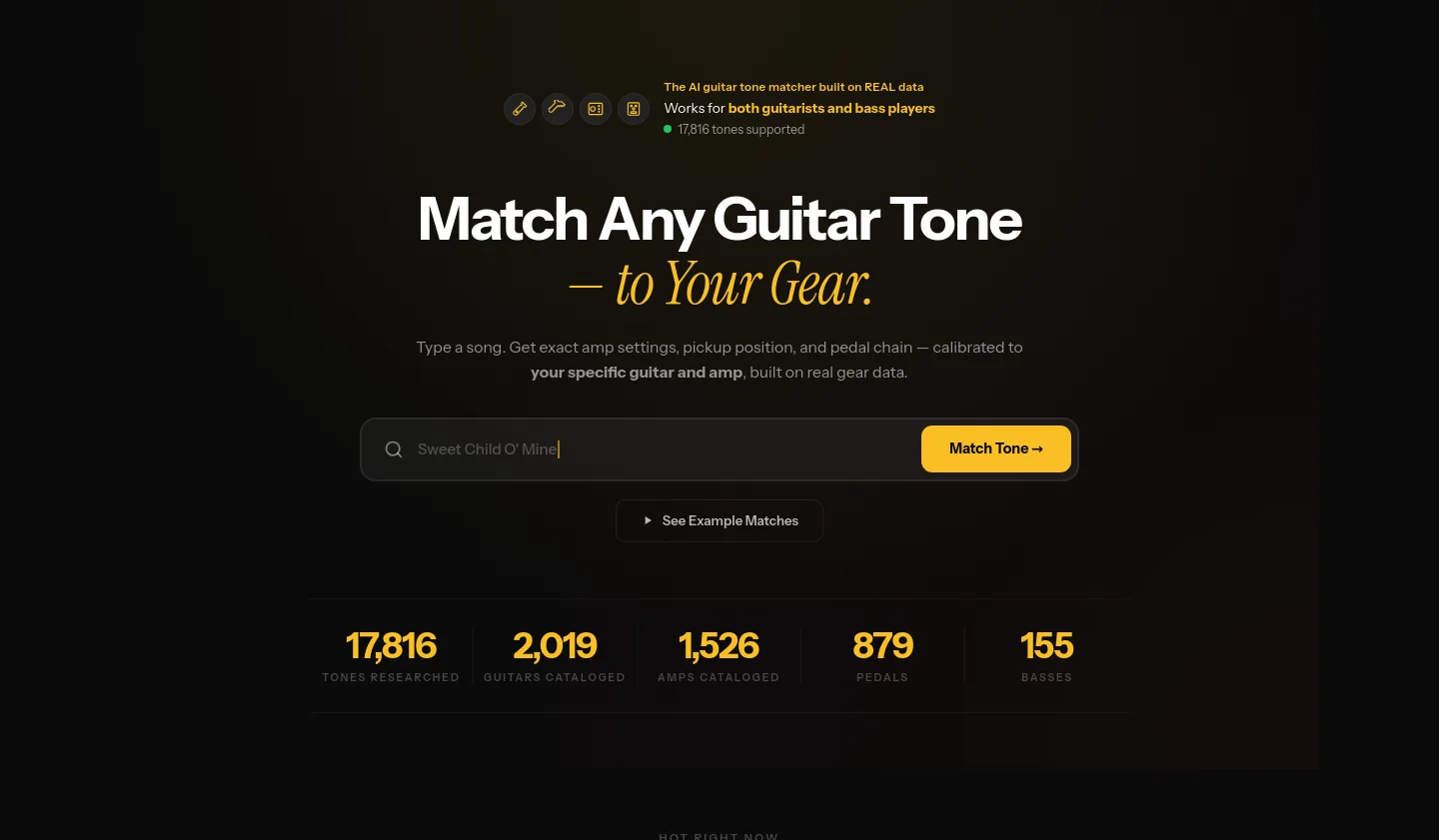 tonesmatch.com — Hero