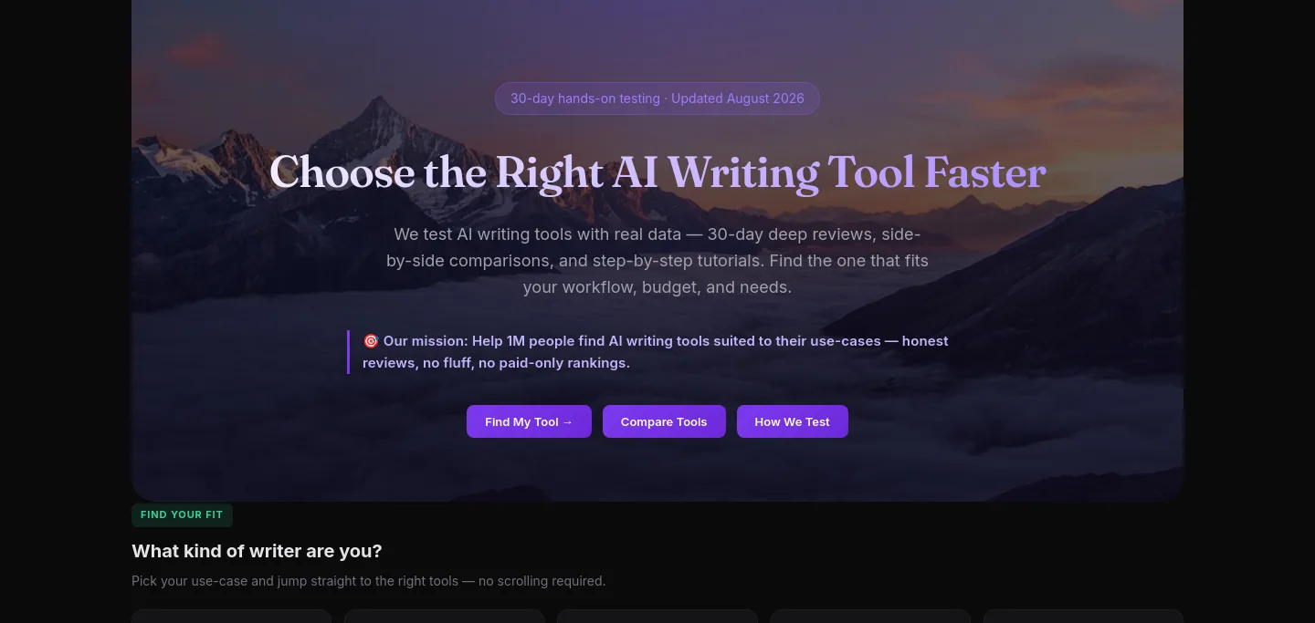 topaiwritertools.com — Hero
