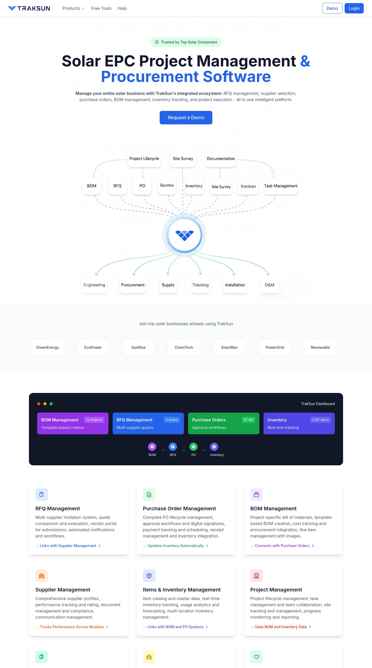 traksun.in — Hero + Comparison + FAQ