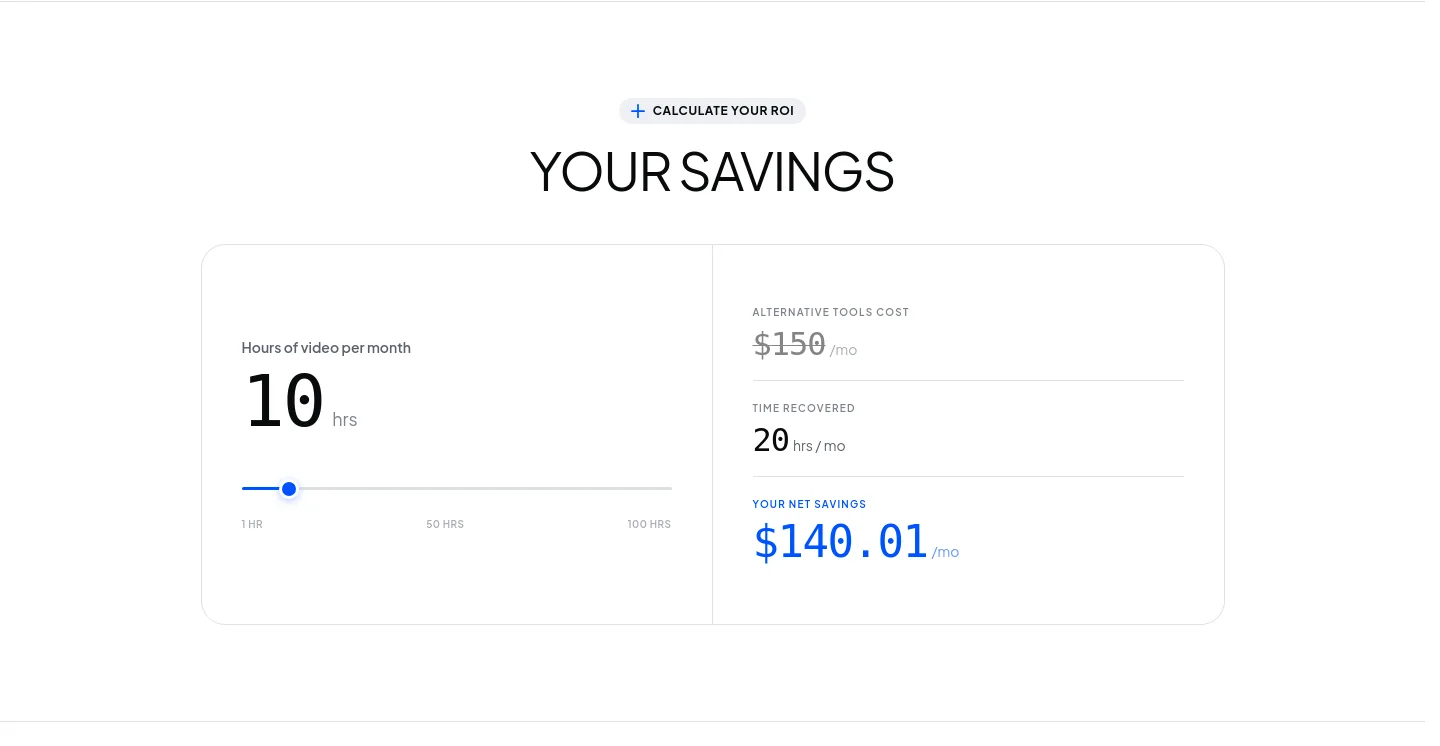 transcribeyt.com — Pricing