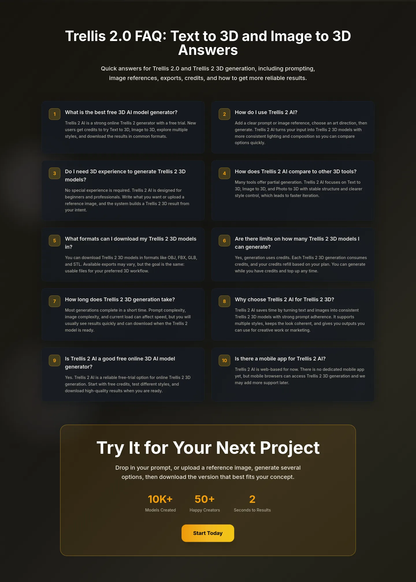 trellis2.art — FAQ
