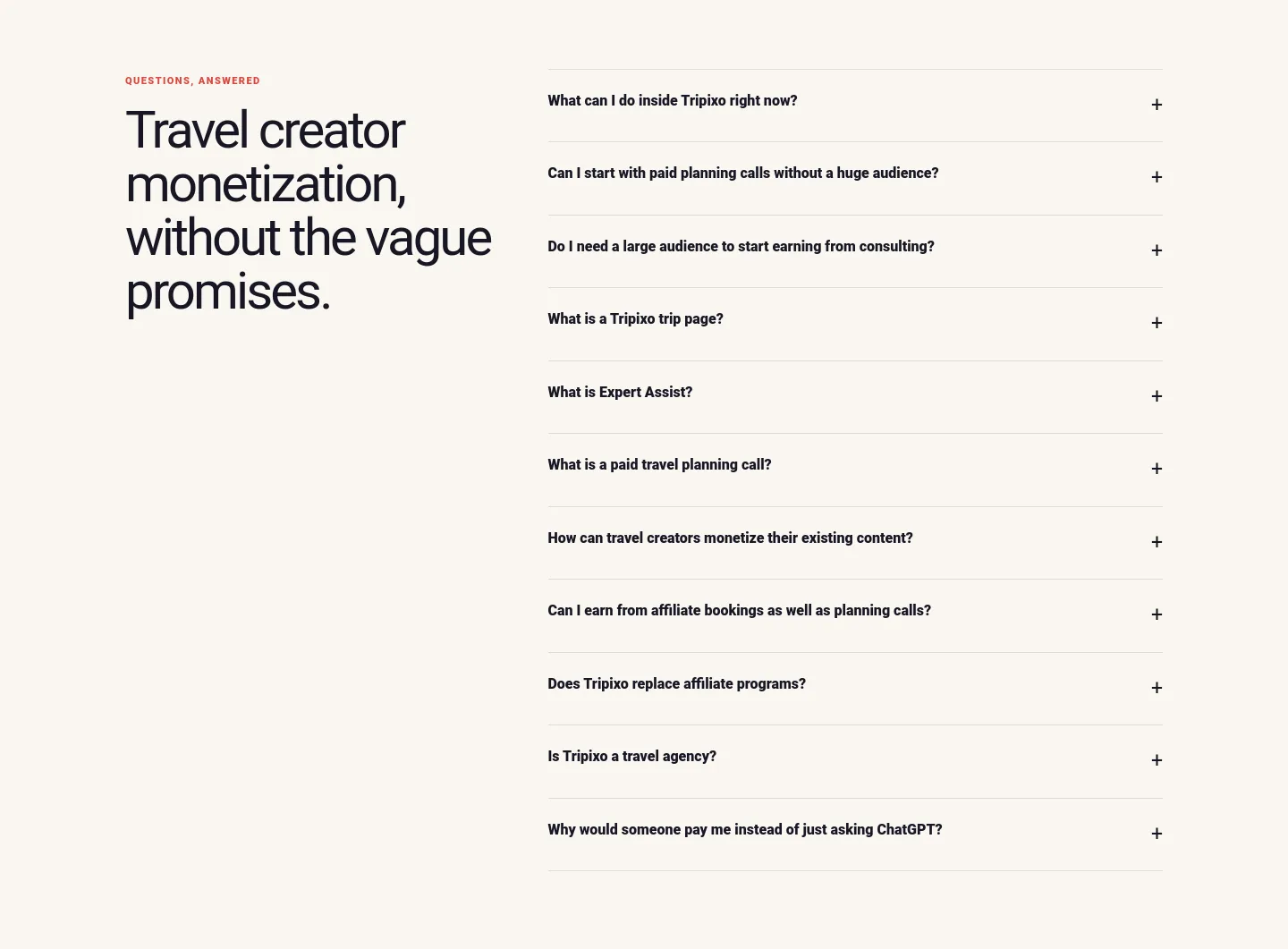 tripixo.ai — FAQ