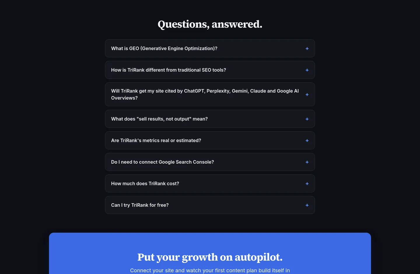 trirankai.com — FAQ