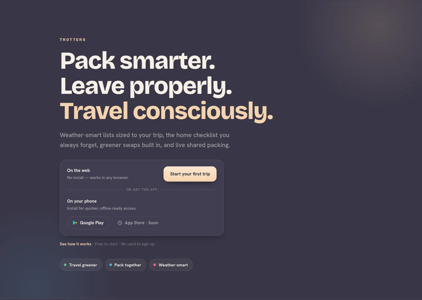 trotters.app — Hero
