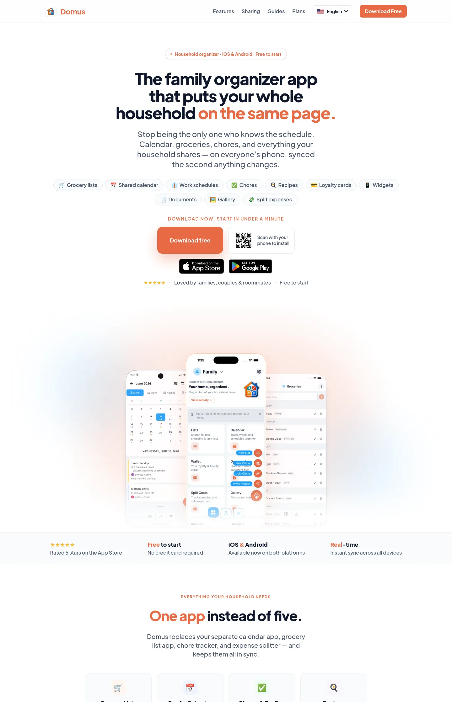 trydomus.app — Hero + Comparison + FAQ