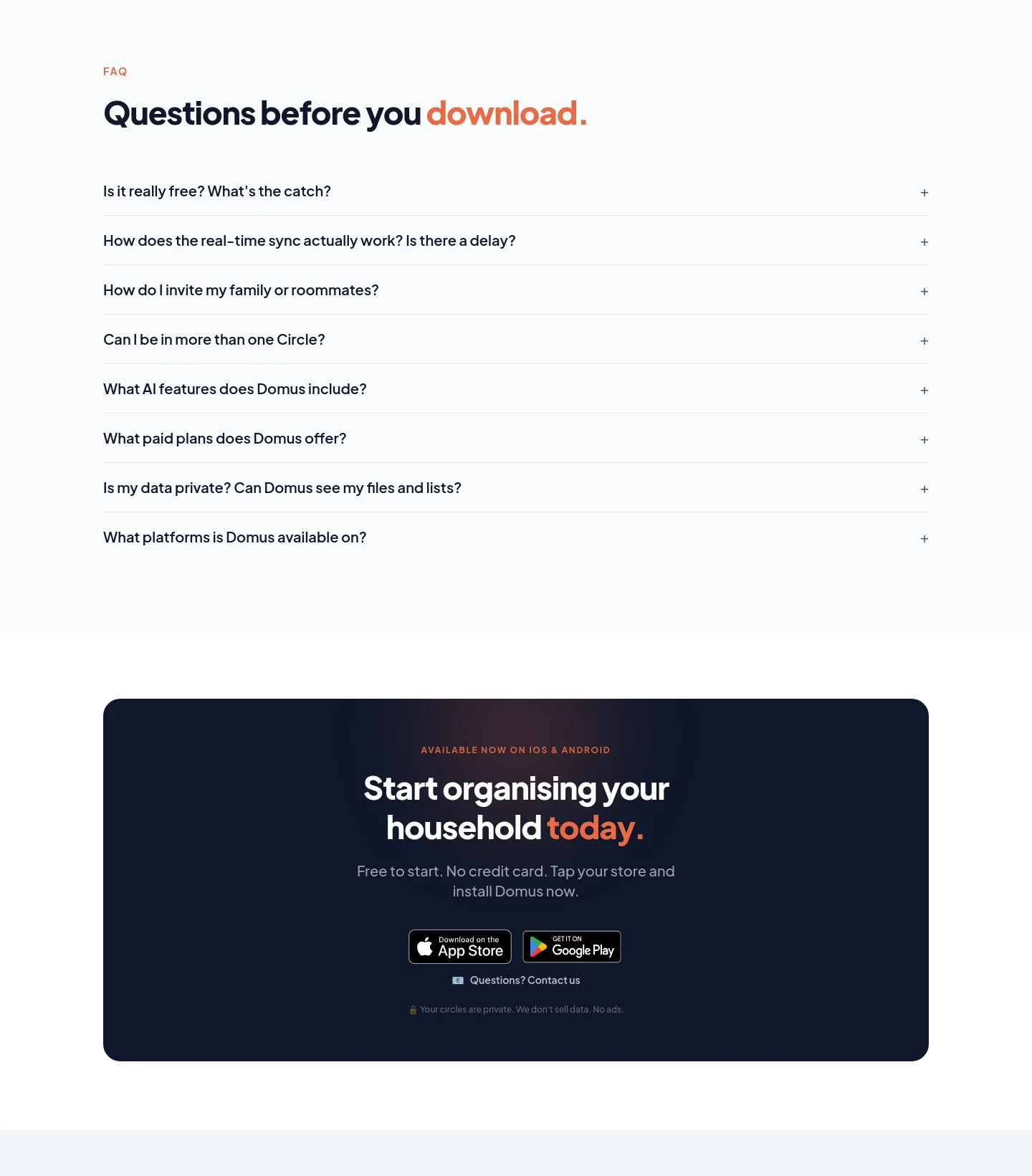 trydomus.app — FAQ