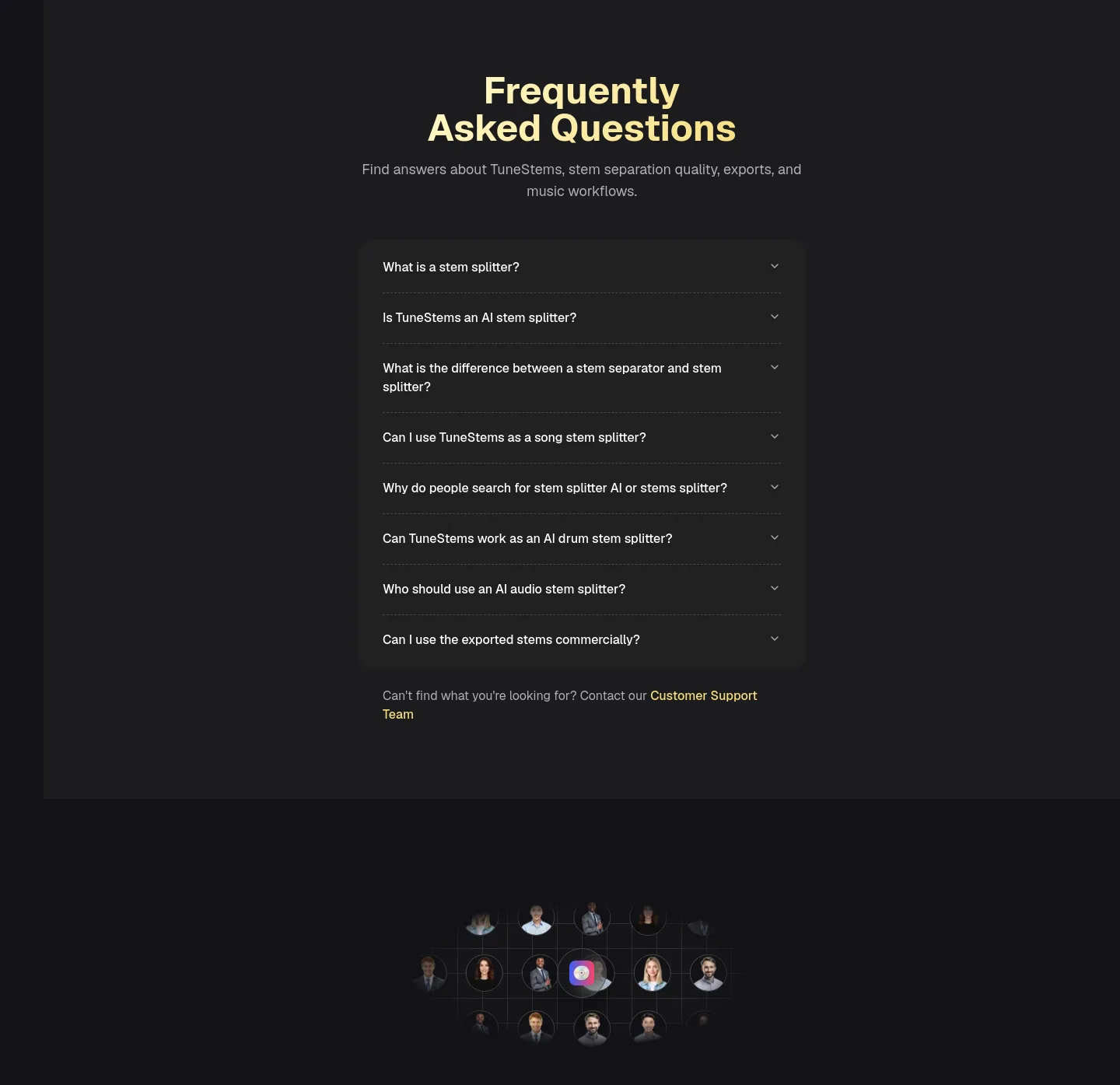 tunestems.com — FAQ