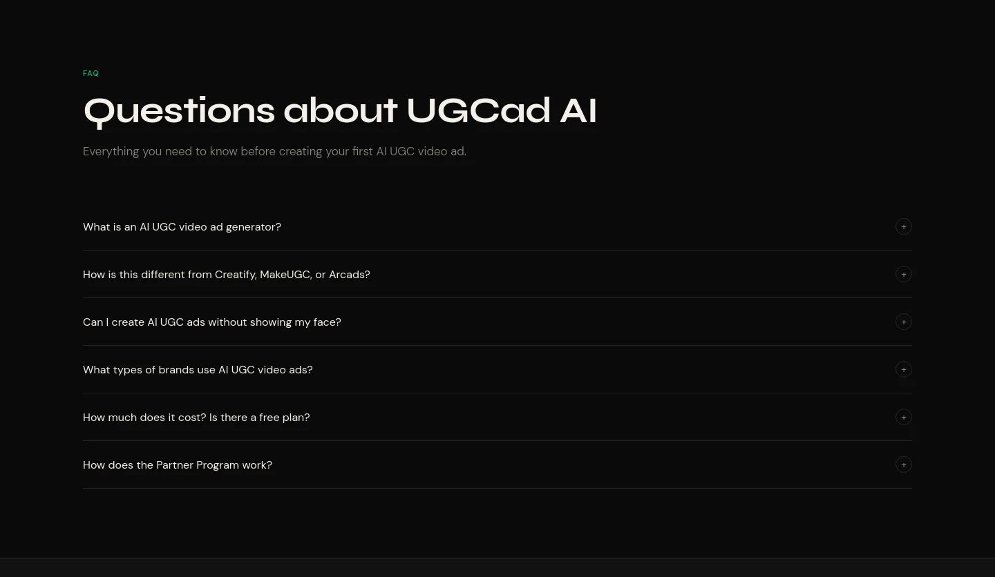 ugcad.ai — FAQ