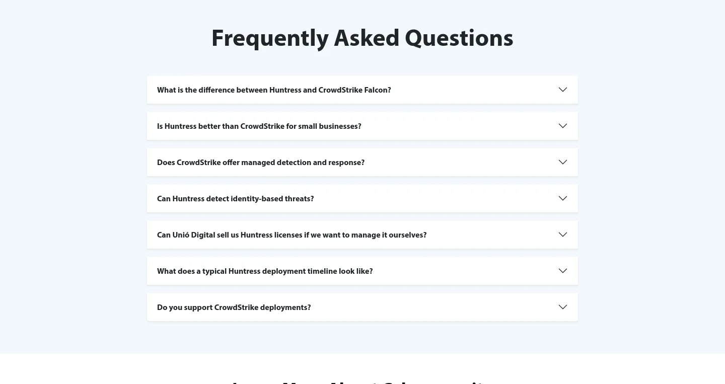 unio.digital FAQ section