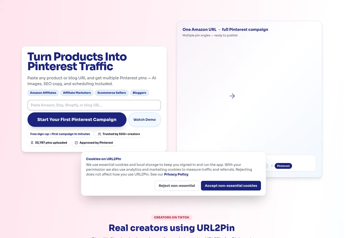 url2pin.com — Hero