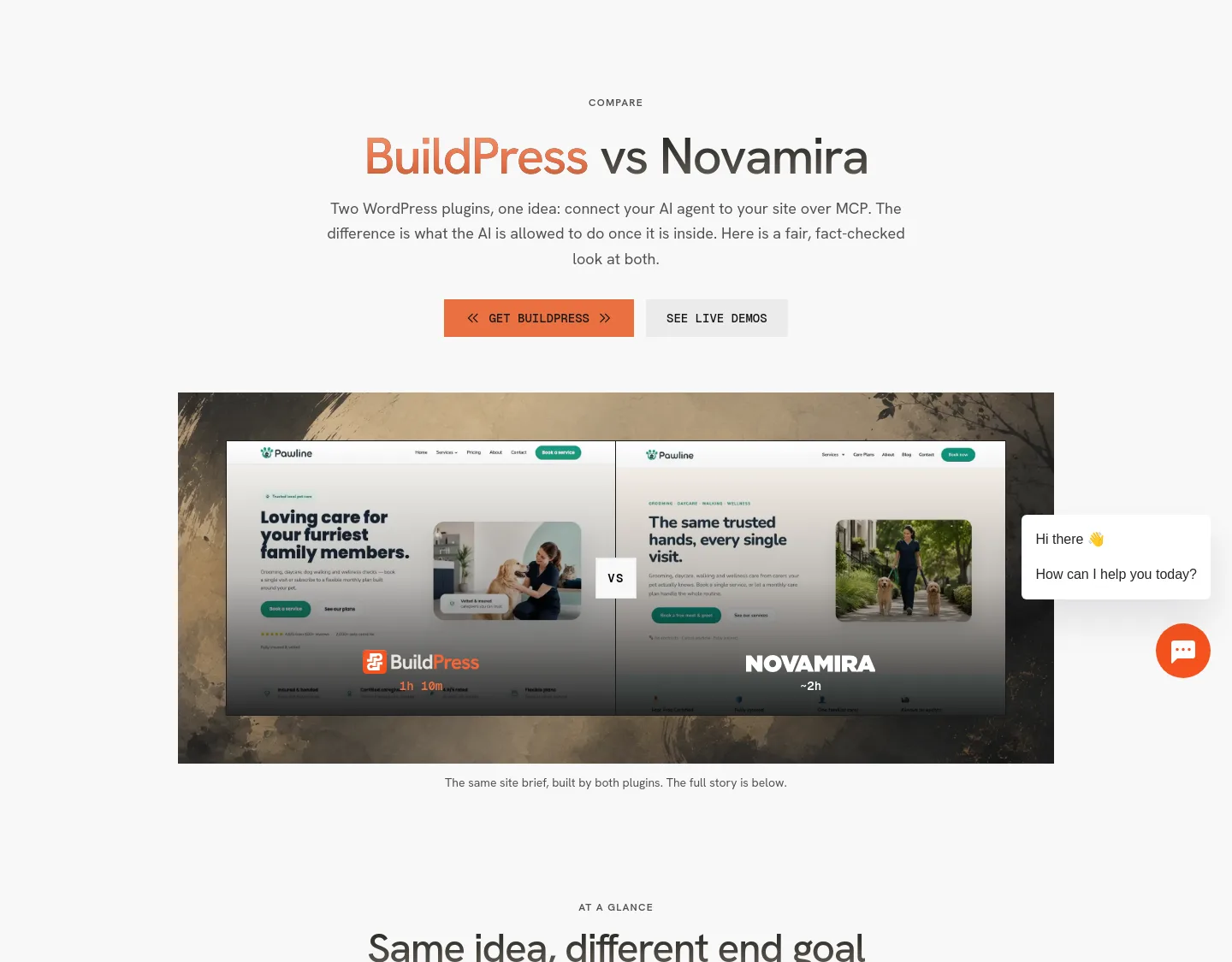 usebuildpress.com Hero section
