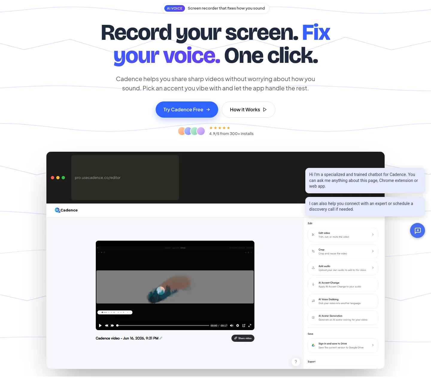 usecadence.co Hero section