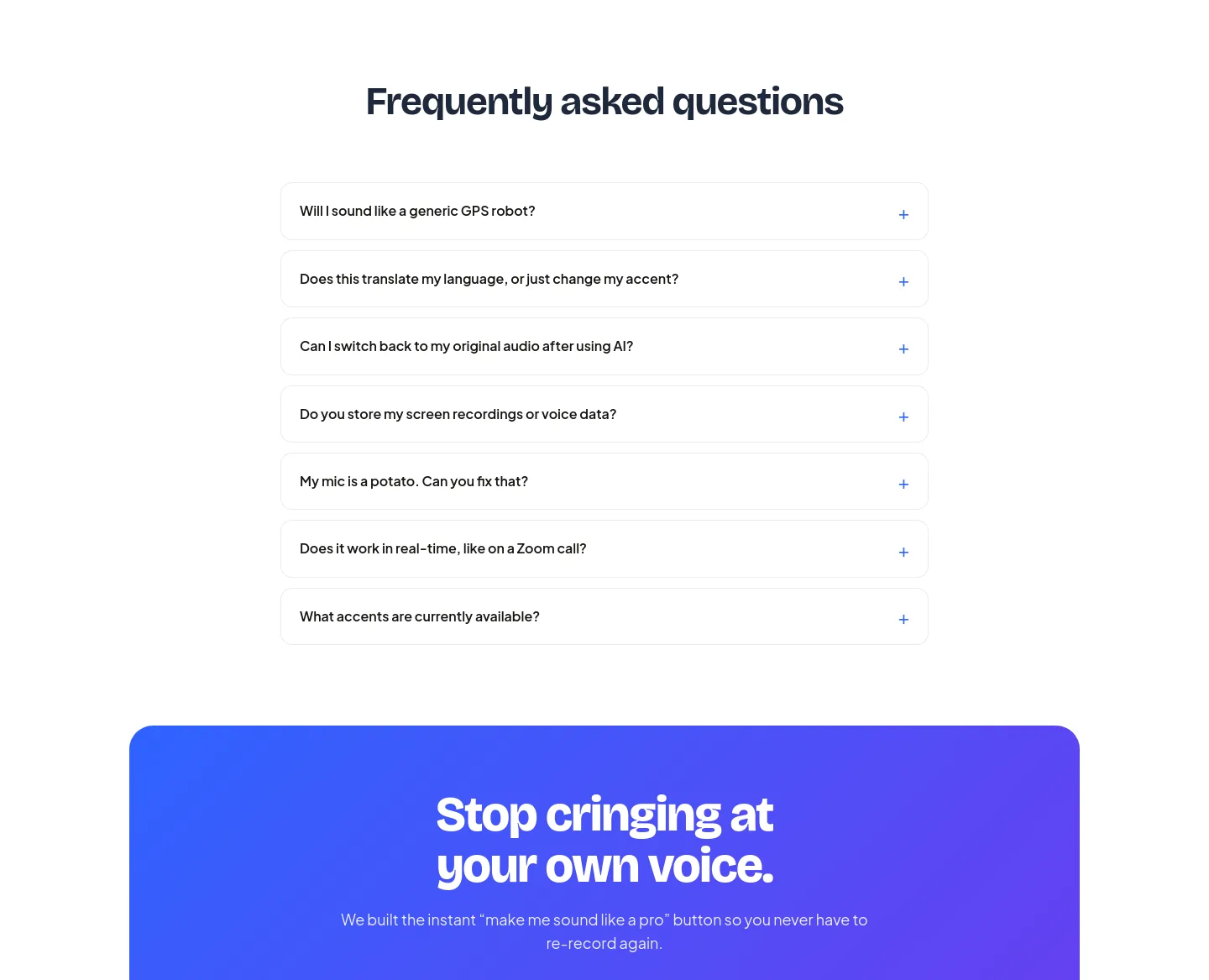 usecadence.co FAQ section