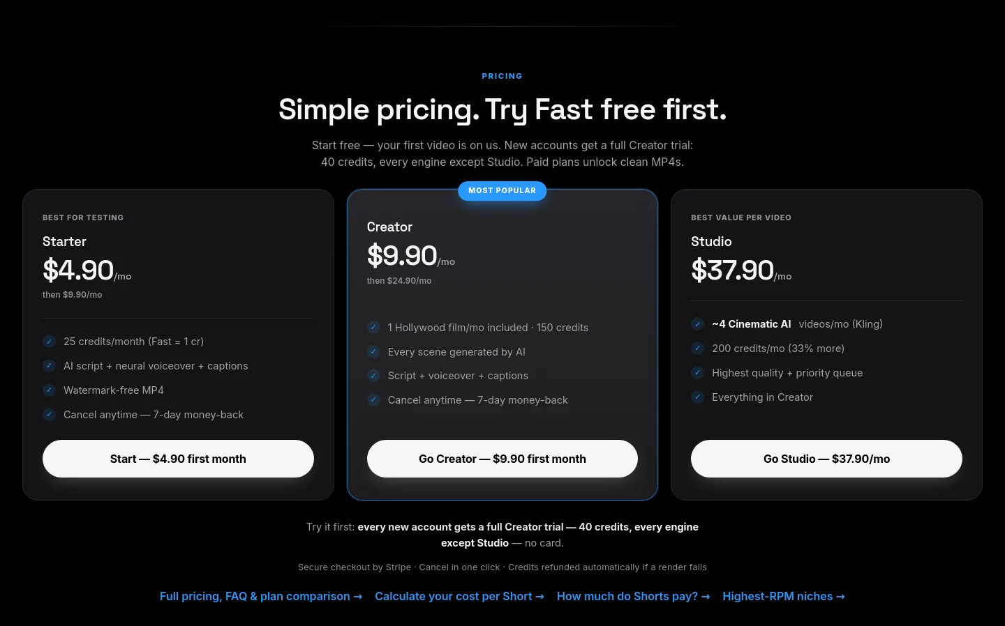 usekineo.com — Pricing