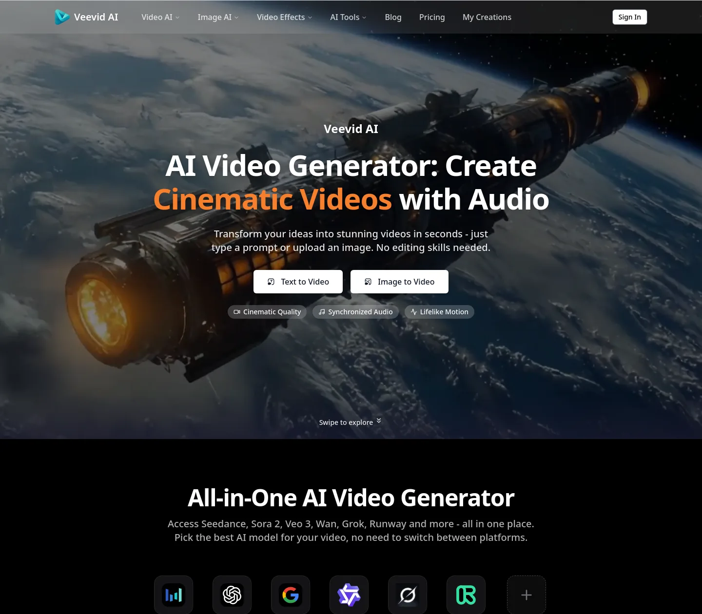veevid.ai — Hero