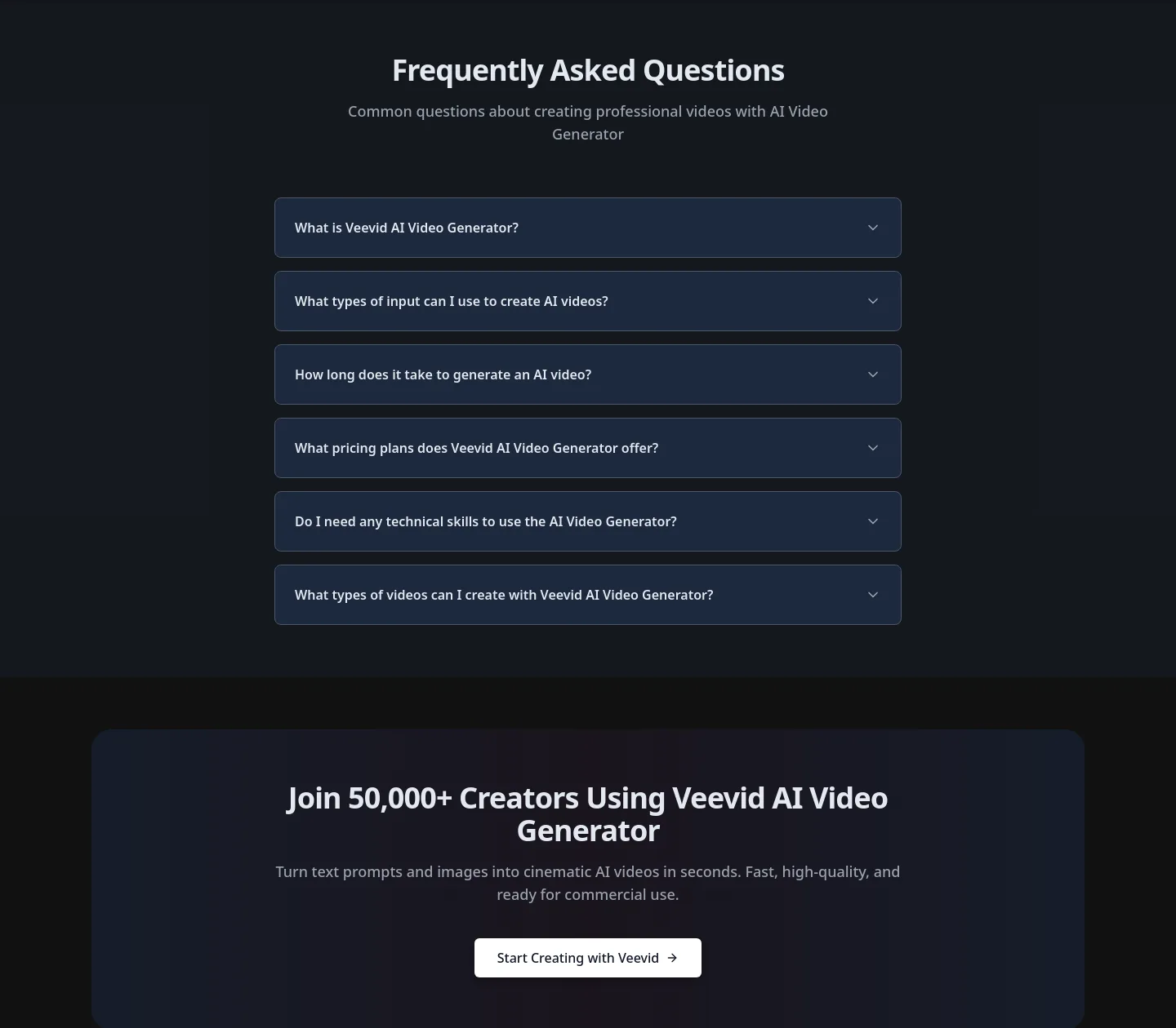 veevid.ai — FAQ