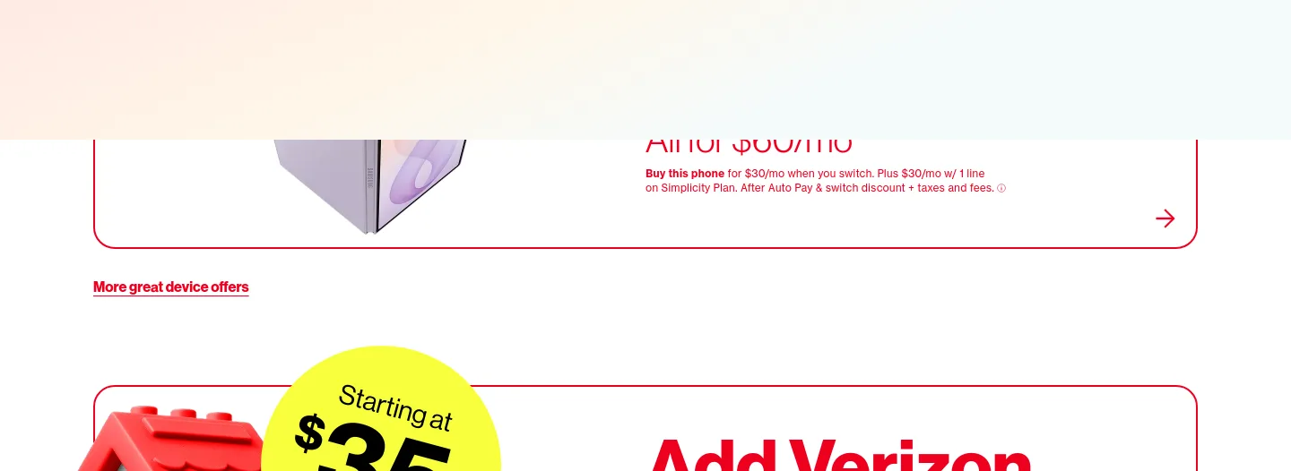 verizon.com — Pricing