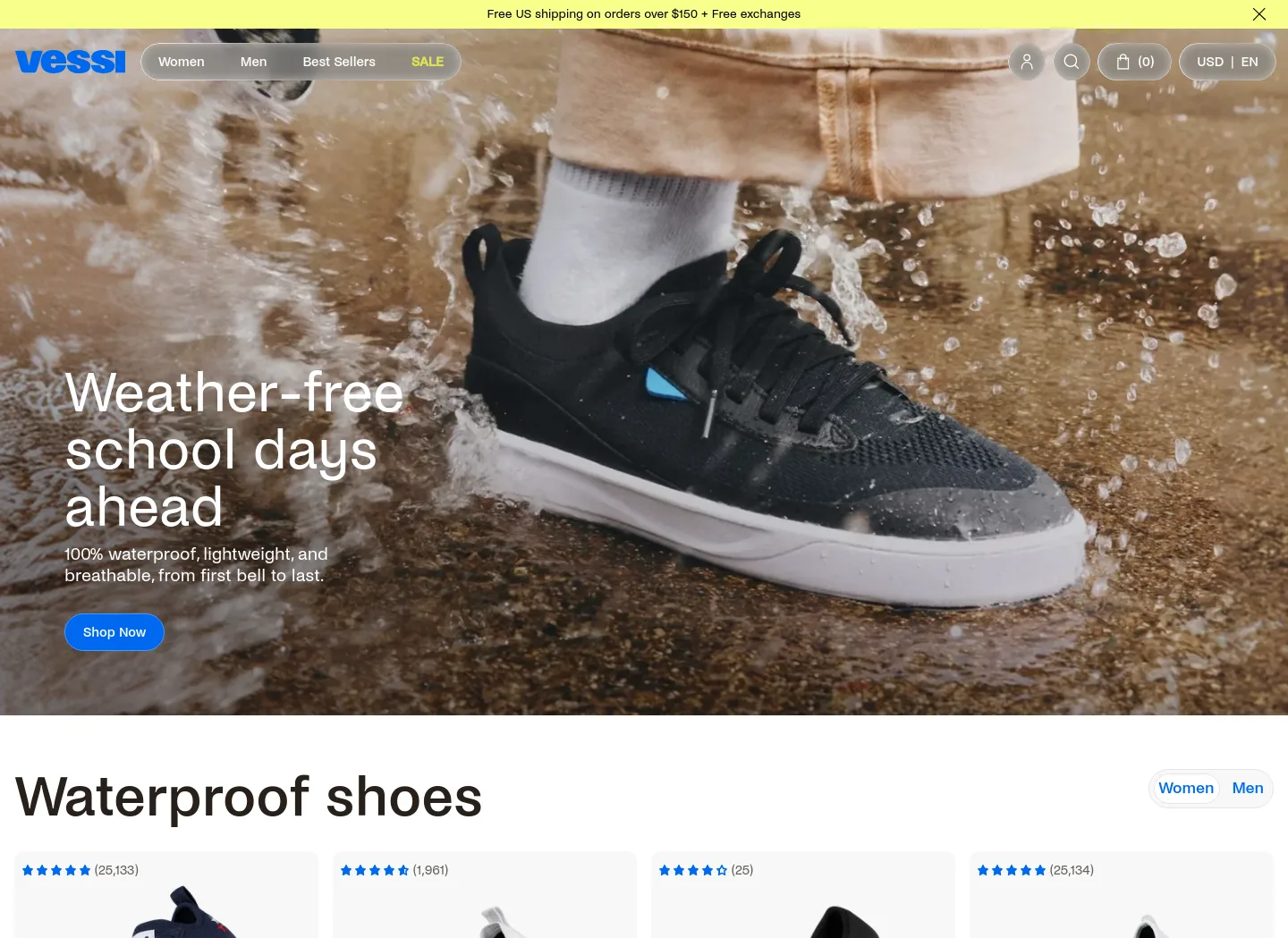 vessi.com — Hero