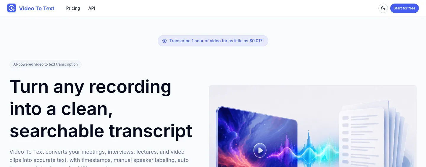 videototext.dev