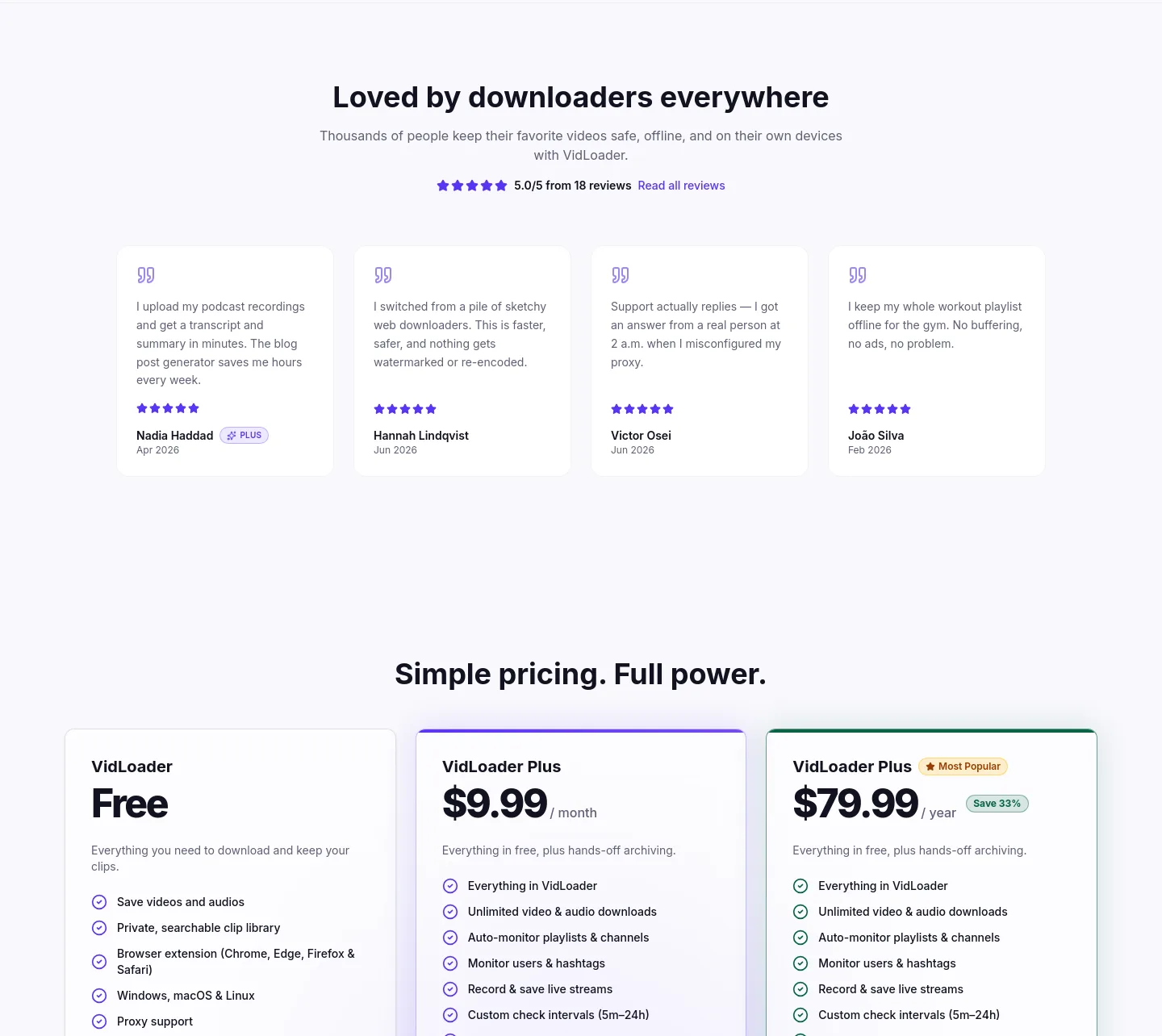 vidloader.com Logo Wall section
