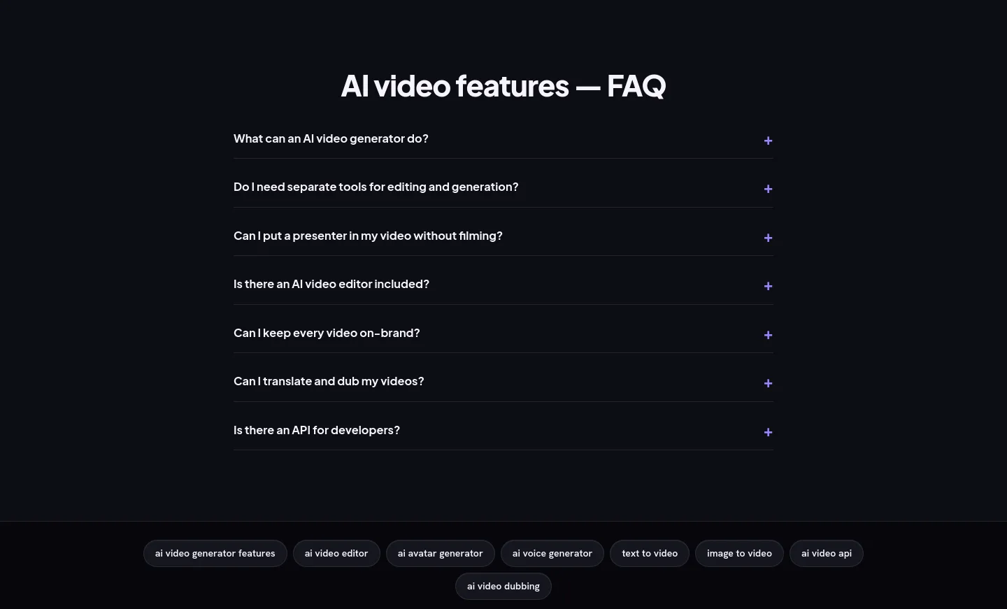 vivideo.ai — FAQ