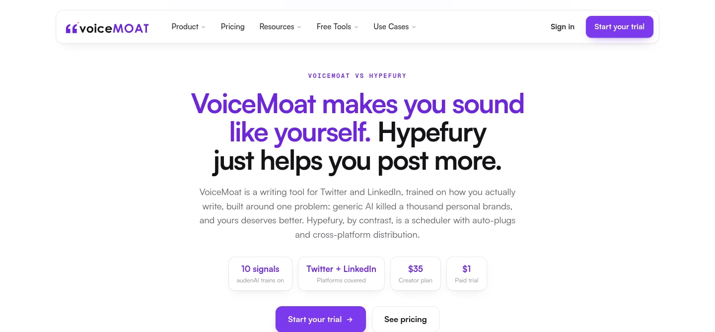 voicemoat.com — Hero