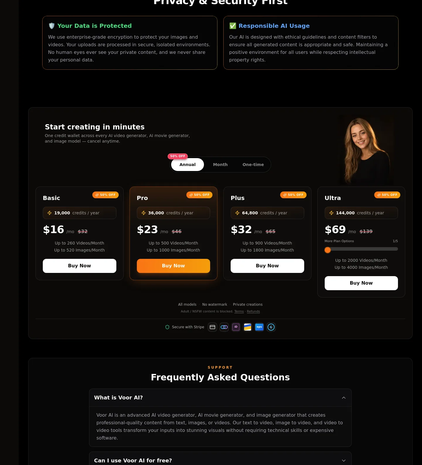 voor.ai — Pricing