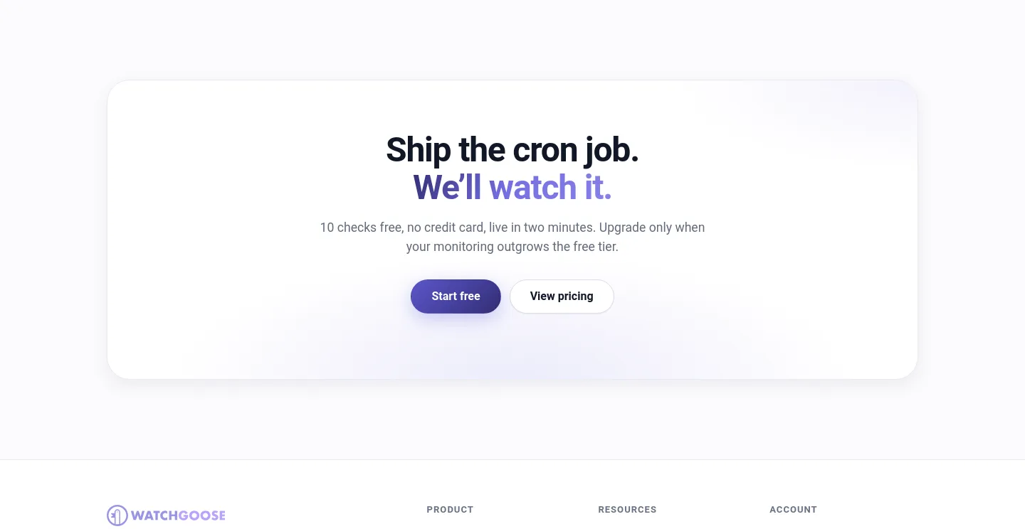 watchgoose.com — CTA