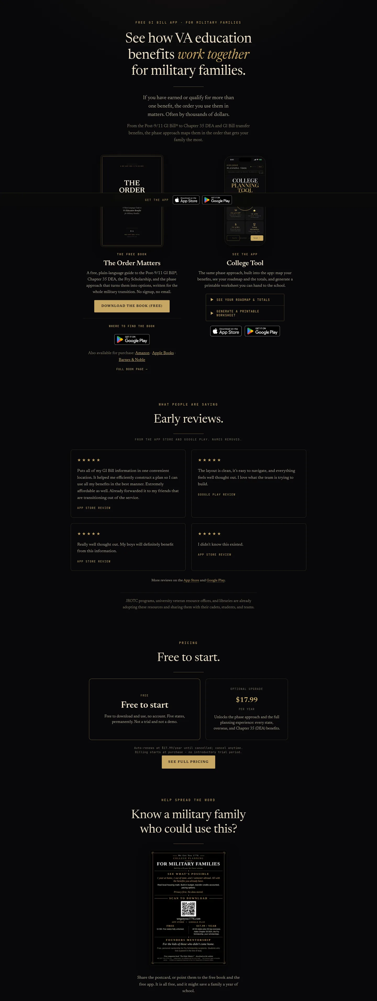 wegotyou1776.com — Hero