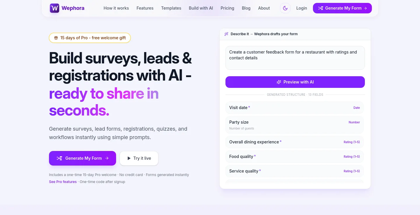 wephora.com — Hero