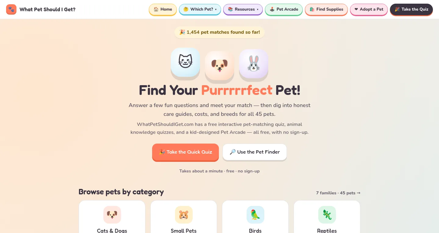 whatpetshouldiget.com