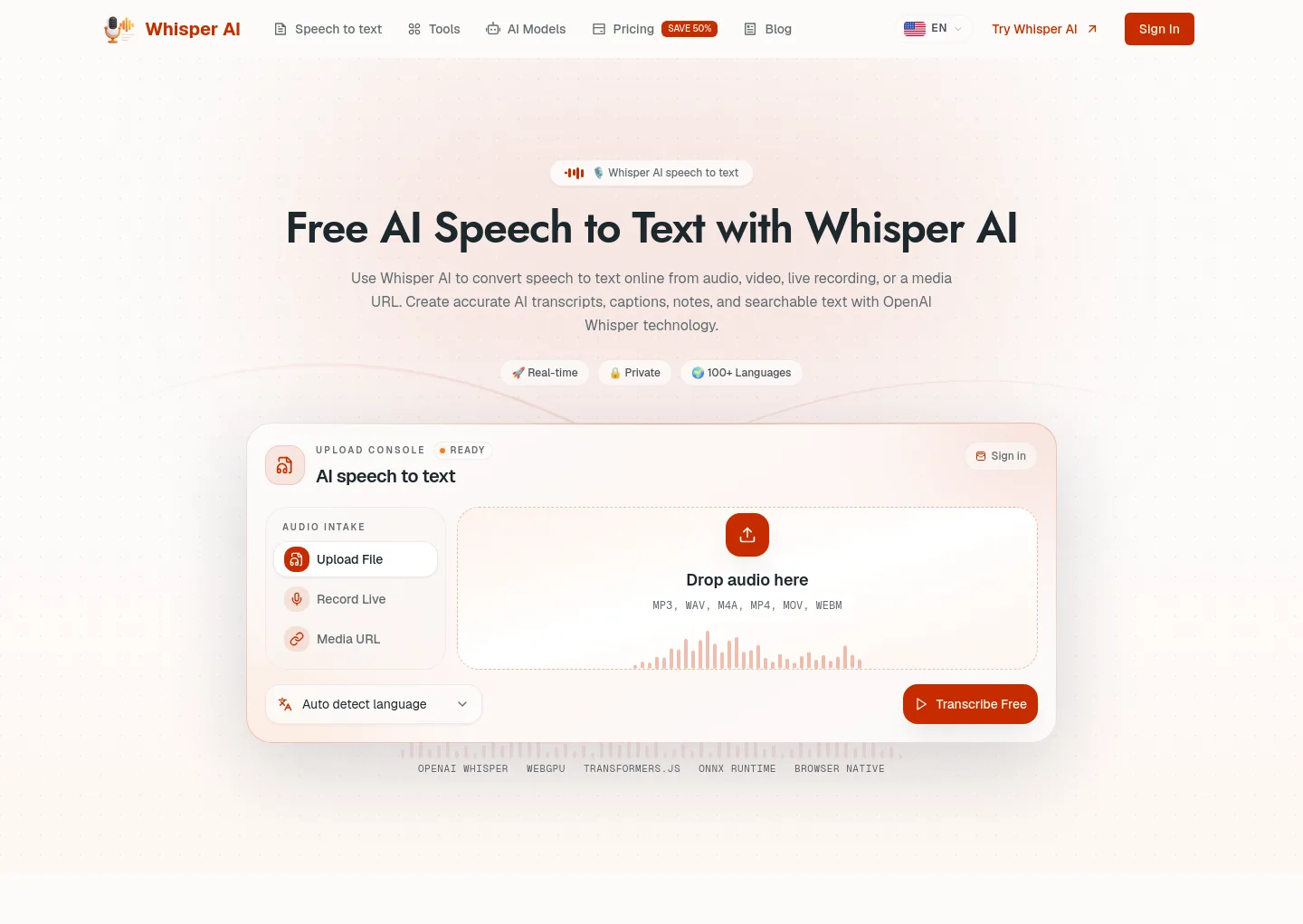 whisper-ai.app — The Pricing Page