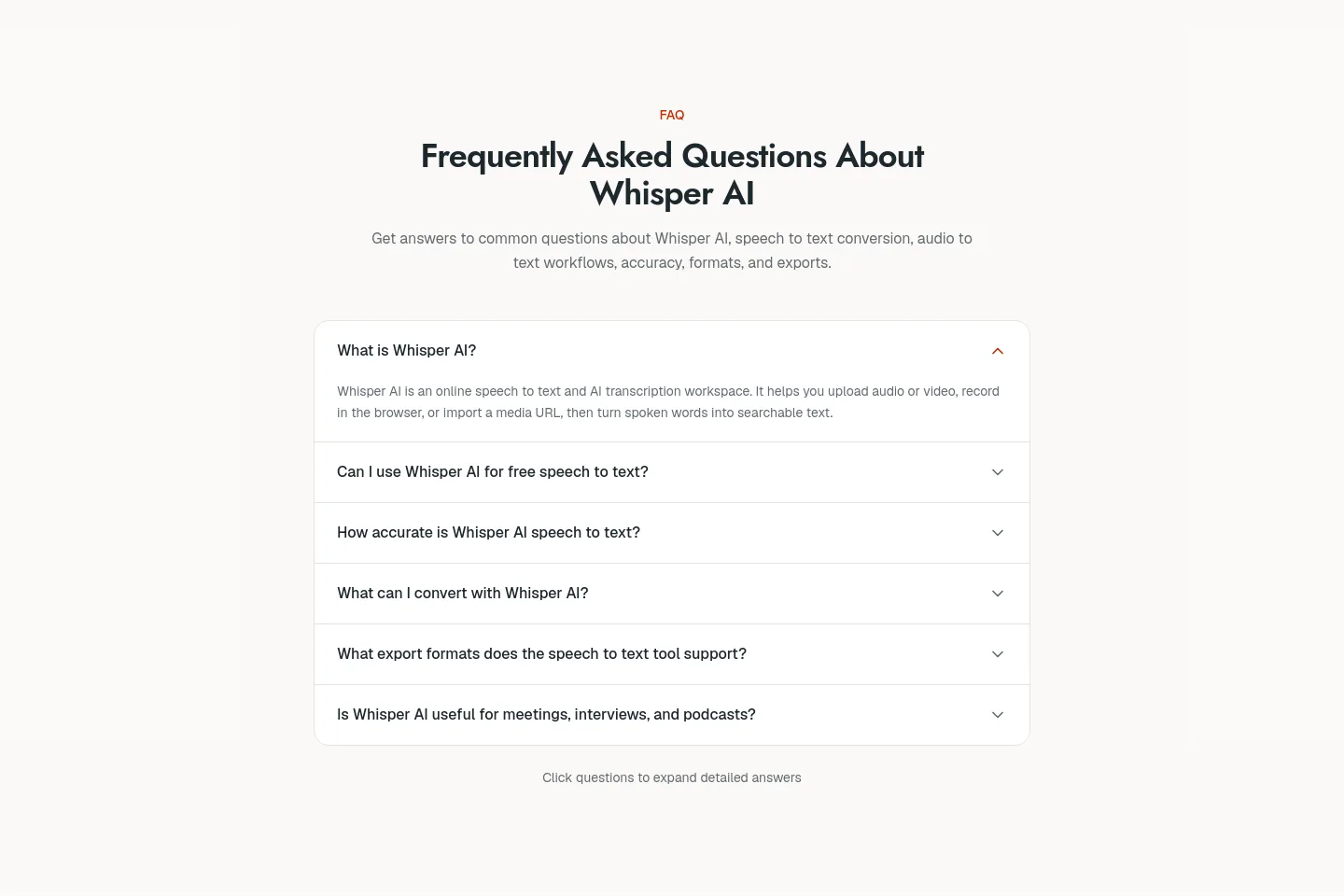 whisper-ai.app — FAQ