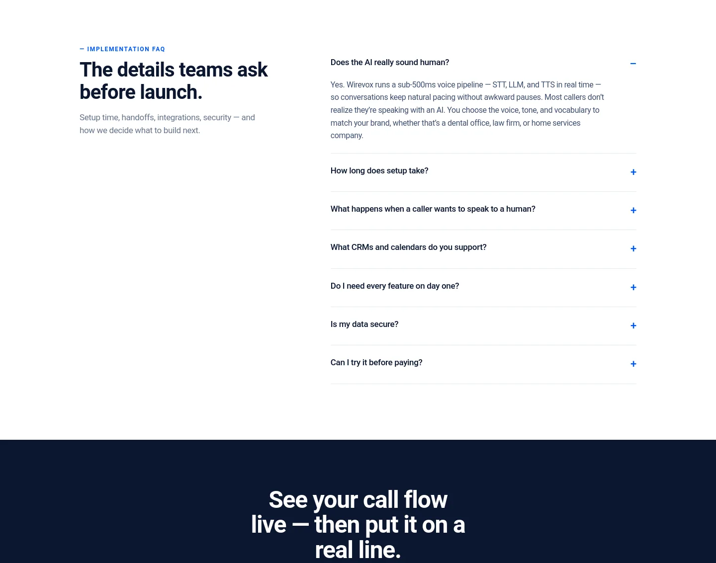 wirevoxai.com — FAQ