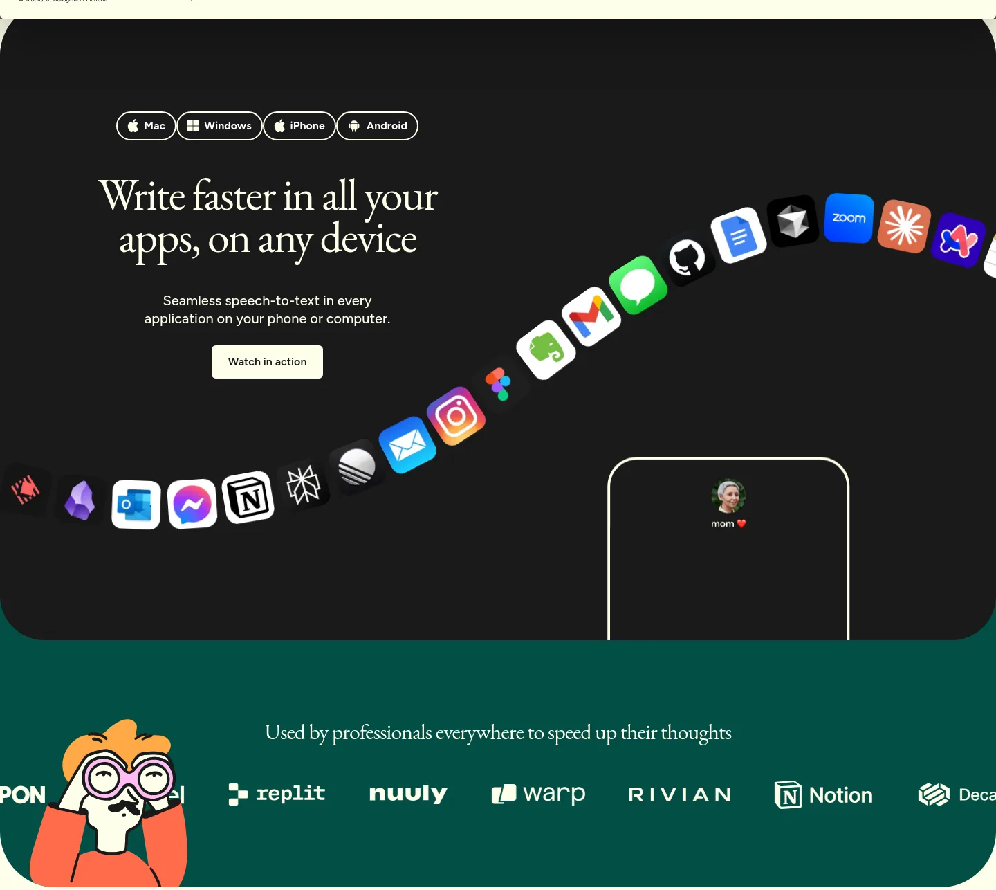 wisprflow.ai — Logo Wall