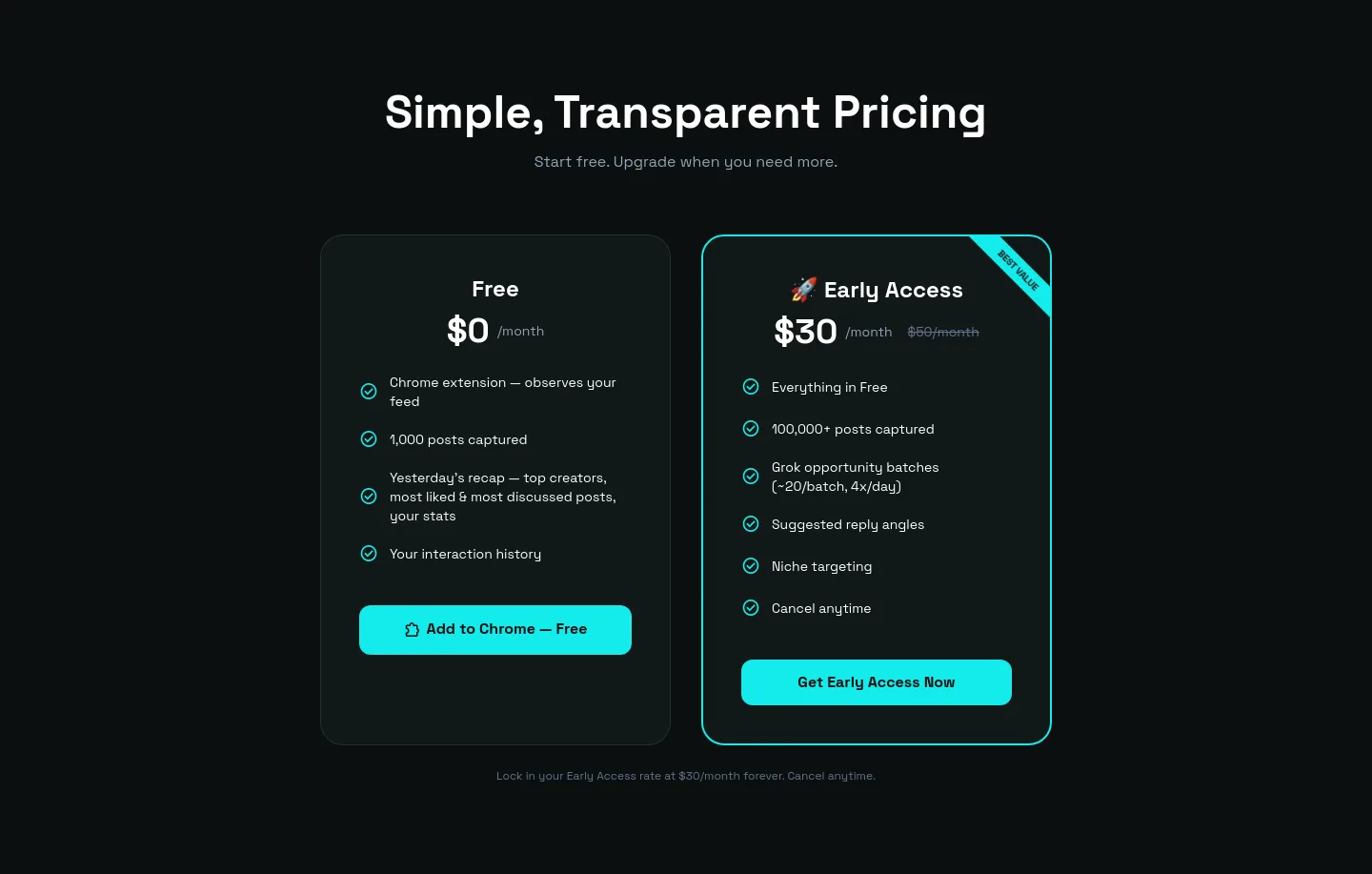 xgrowthengine.com — Pricing