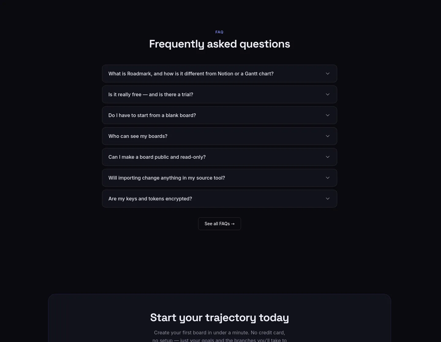 yourroadmark.com — FAQ