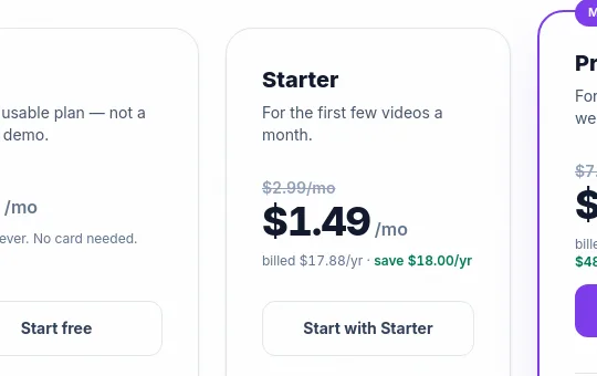 Price anchor element from ytshorts.ai