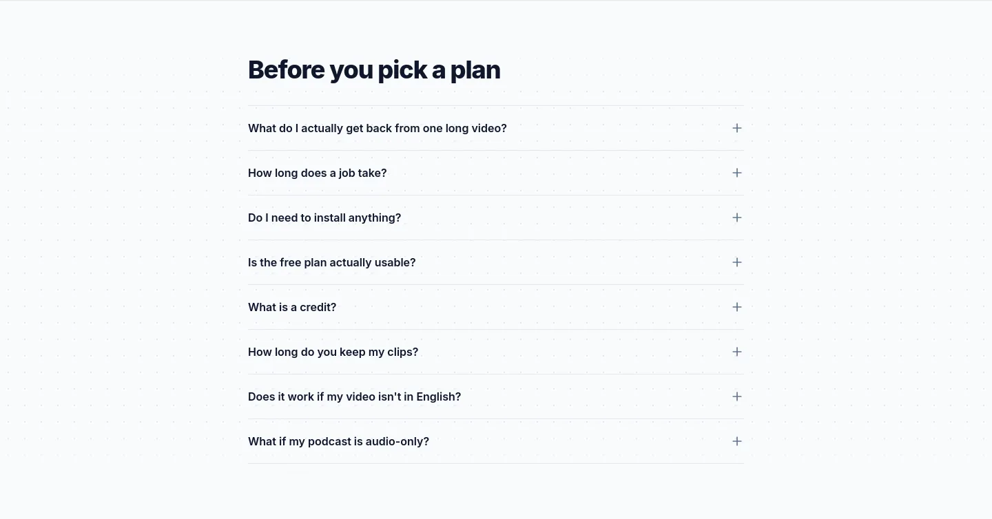 ytshorts.ai FAQ section