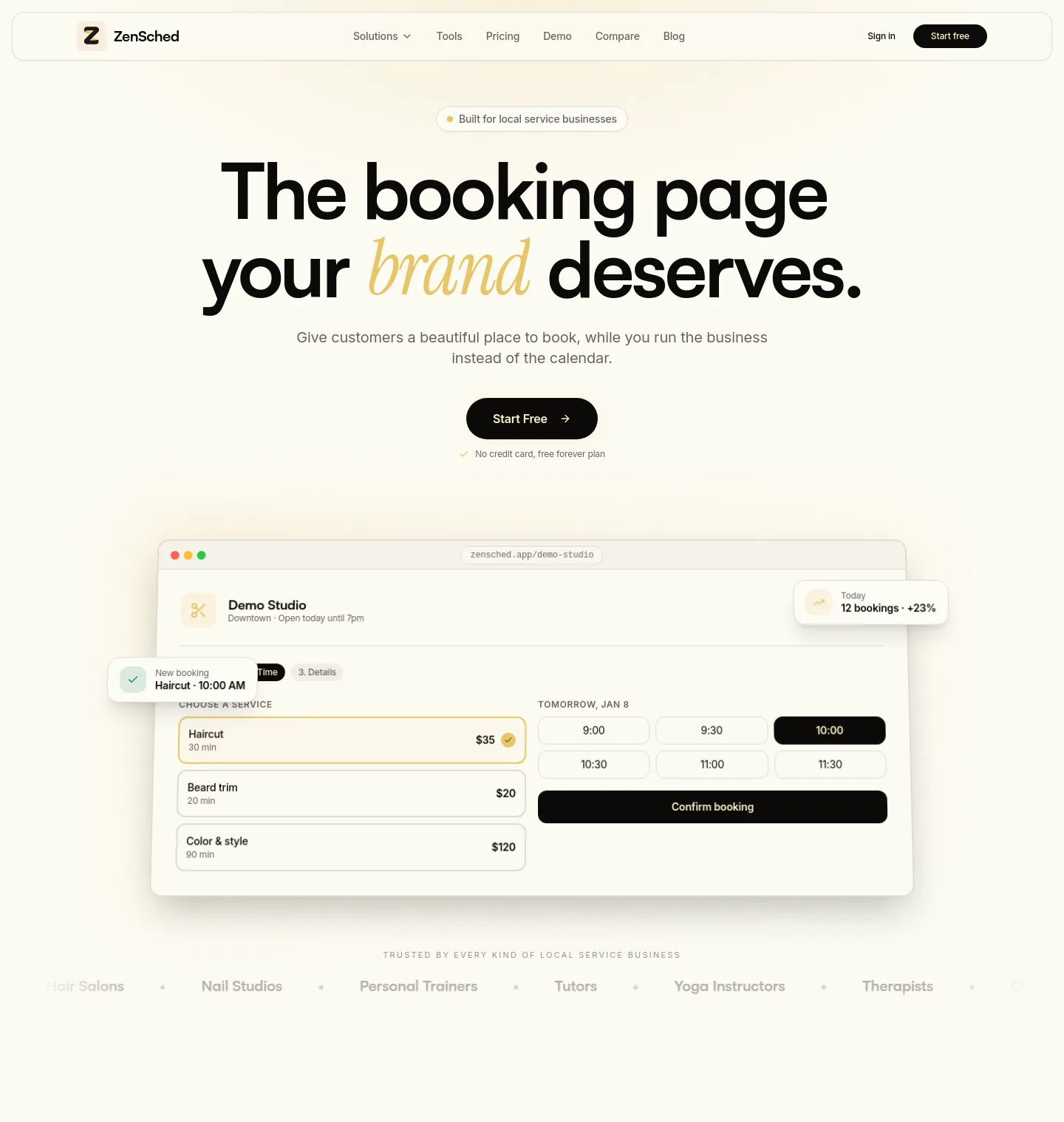 zensched.app — Hero