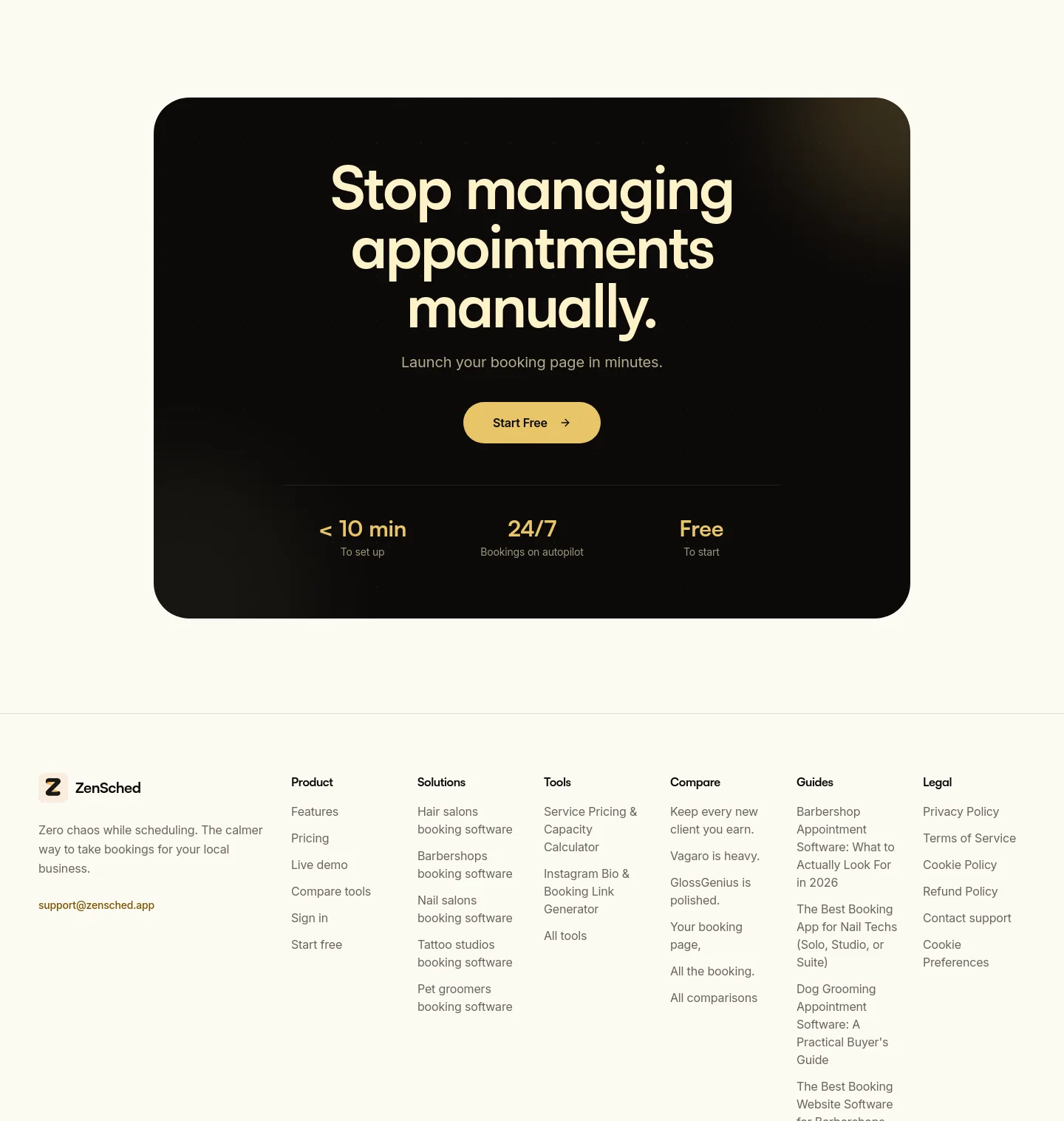 zensched.app — CTA