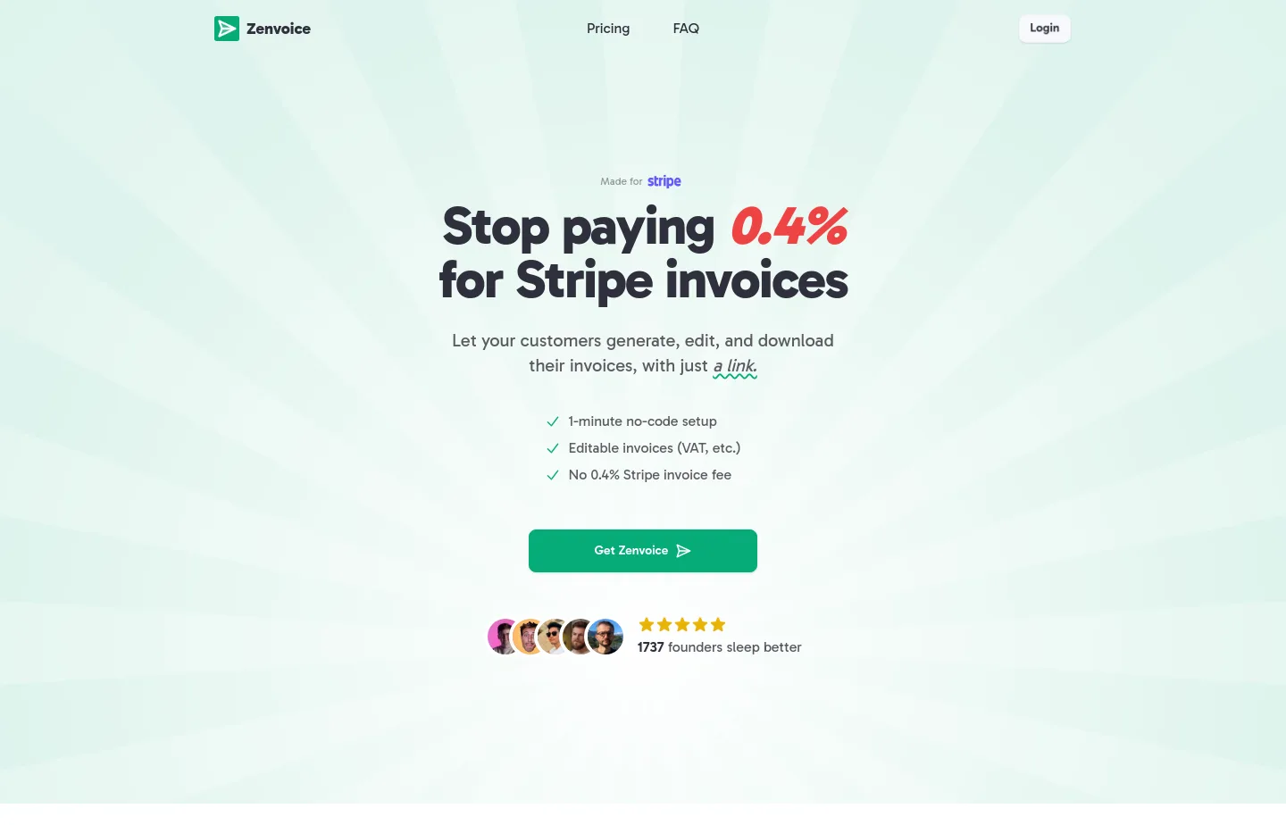 zenvoice.io — Hero