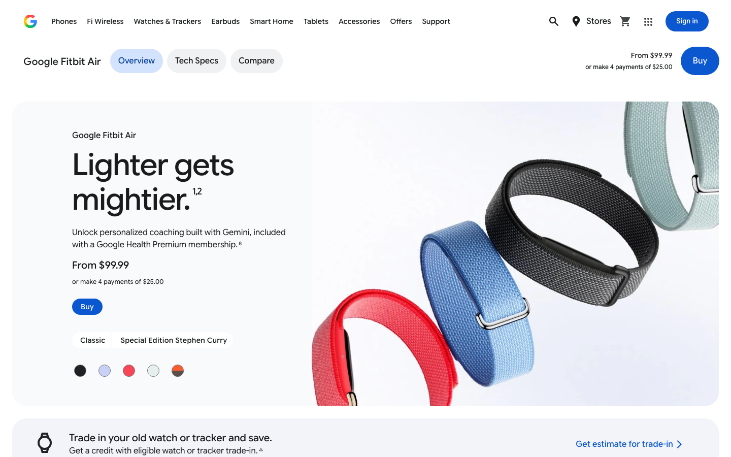 Product page