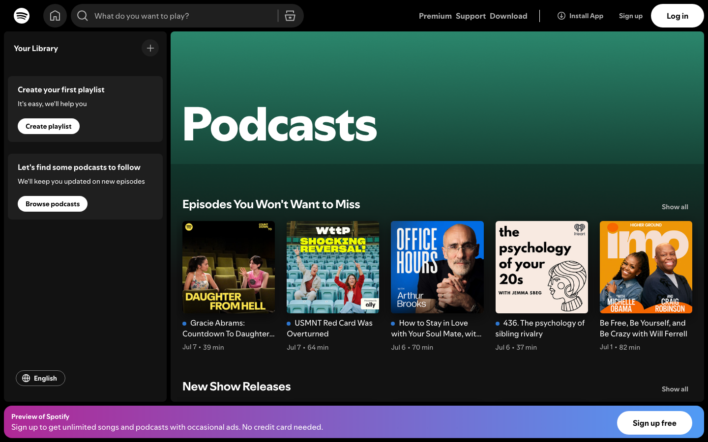 Podcasts Web