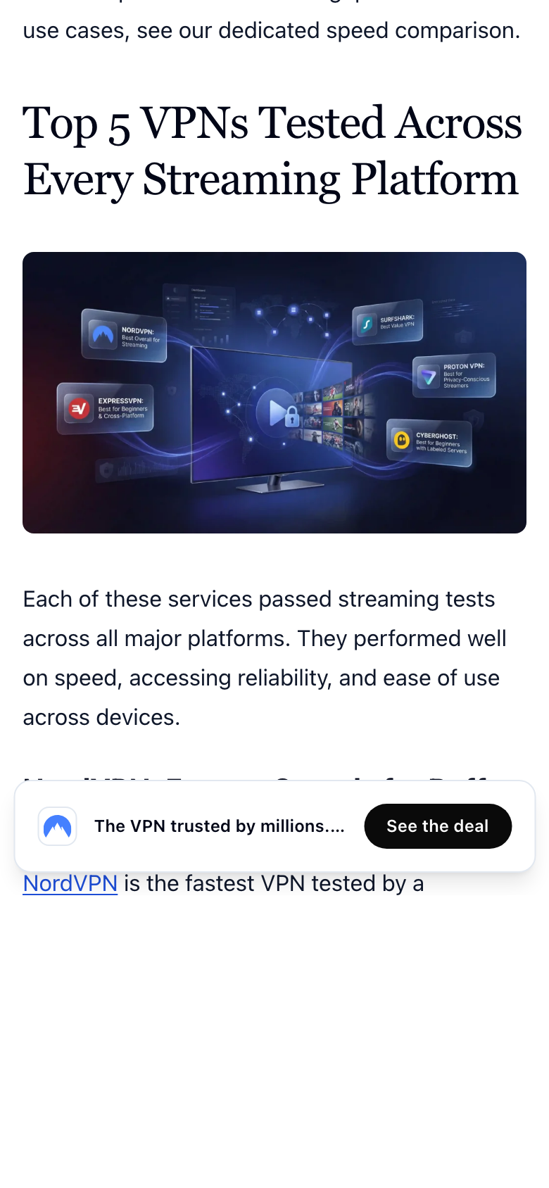 Best Vpn For Streaming